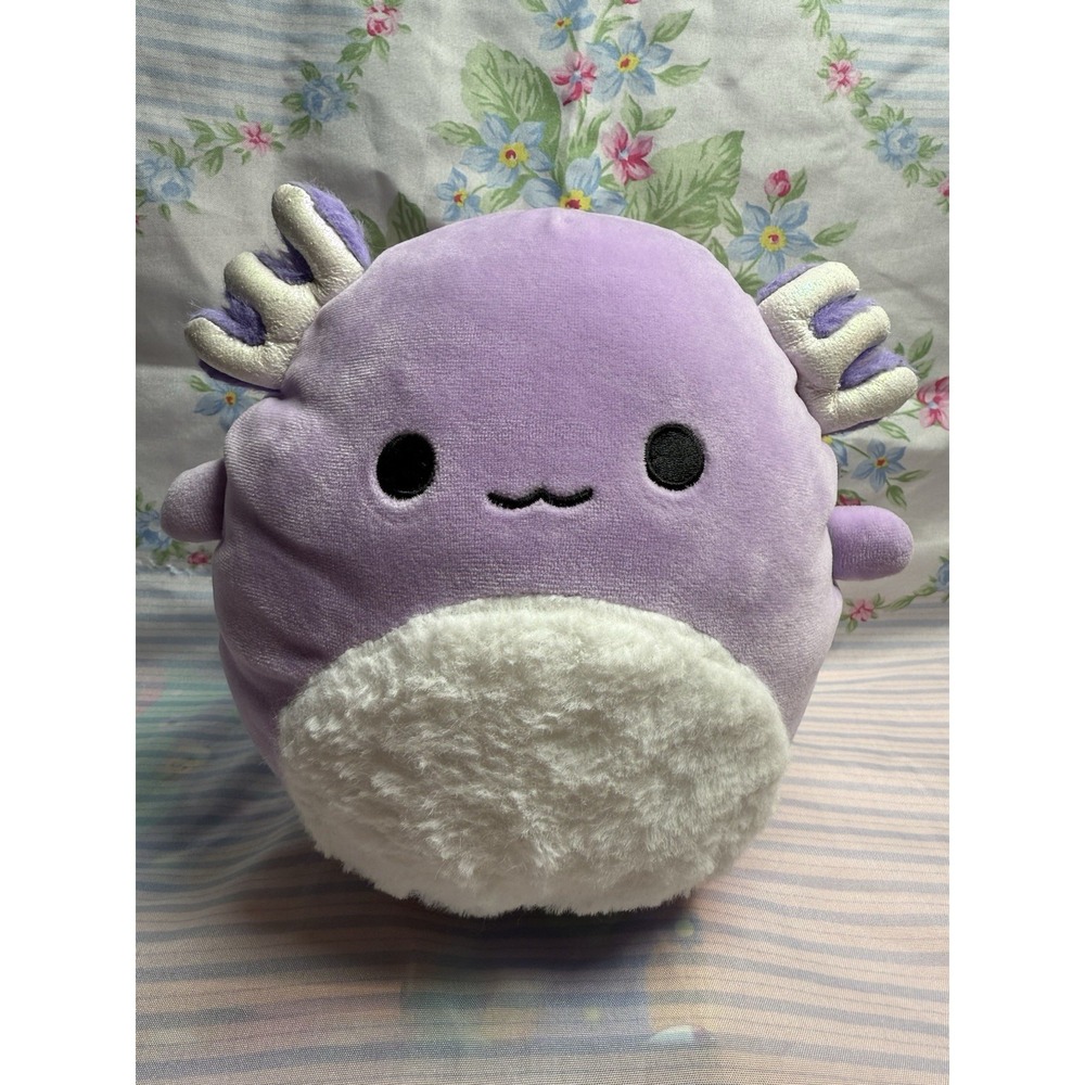 Squishmallows Monica Axolotl Plush 9" Purple Kellytoy Stuffed Animal